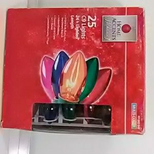 HOME ACCENTS HOLIDAY 25 LIGHTS 24 FT LENGTH